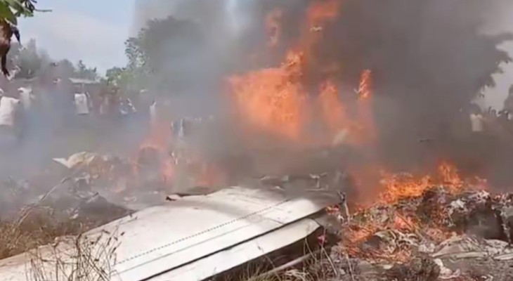 কঙ্গোতে সেনাবাহিনীর বিমান বিধ্বস্ত হয়ে নিহত ১৪